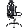 thumbnail image 1 of BestOffice Ergonomic High-Back Gaming Chair, Executive Swivel Racing Office Chair with Lumbar Support, PU Leather, White, 1 of 7