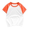 thumbnail image 1 of FAIWAD Unisexe Garçons Filles T-Shirts à Manches Courtes Tout-Petits Bébé Col Rond Été Coton à Blocs de Couleur, 1 of 3