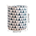 thumbnail image 3 of Fashion Printed Foldable Storage Bag, Household Toy Clothing Laundry Basket, Large Capacity Cotton Linen with Drawstring Handle, for Organizing Storage, 3 of 4