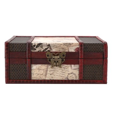 Storage Box, Vintage Large Size Wooden Storage Box, Home Decor For Storing Books Room Decor Storing Jewelry
