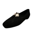 thumbnail image 2 of LSLJS Women's Thick-heeled Solid Color Low-cut with Mid-mouth Single Shoes, 2 of 5
