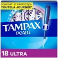 thumbnail image 2 of Tampax Pearl Tampons, with LeakGuard Braid, Ultra Absorbency, Unscented 18 count, 2 of 23