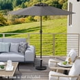 thumbnail image 2 of Gymax Outdoor Patio Umbrella Modern Table Umbrella w/8 Heavy Duty Ribs Sun-proof Gray, 2 of 10