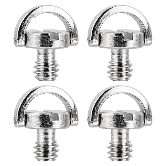 Shisuyan 4pcs Camera Adapter Screw Iron Silver For Photographers Standard Design