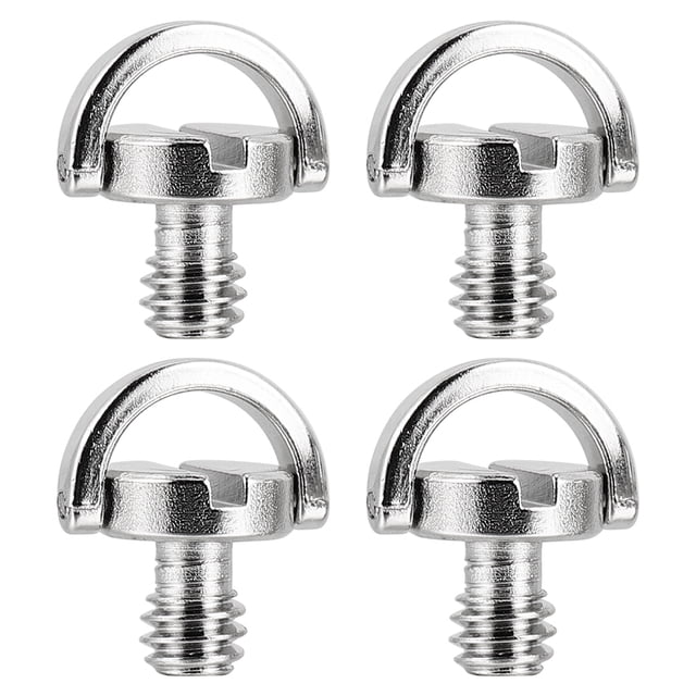 Shisuyan 4pcs Camera Adapter Screw Iron Silver For Photographers Standard Design