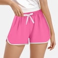 thumbnail image 2 of NIEWTR Girls' Slim Fit Athletic Shorts Adjustment Drawstring Running Shorts Quick Dry Soft Bottom(Hot Pink,5-6 Years), 2 of 5
