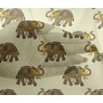 thumbnail image 4 of oneOone Viscose Chiffon Fabric Elephant Block Printed Craft Fabric BTY 42 Inch Wide, 4 of 4