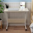 thumbnail image 2 of SOGES Adjustable Movable Laptop Built-in slot Computer Desk for Bed Sofa,Maple, 2 of 5