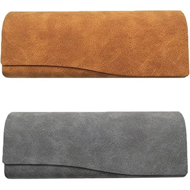 2pcs Retro Sheep Pattern Glasses Case Glasses Case, Portable Glasses Case, Glasses Case, Protective Cover for Glasses, Sunglasses Case, Leather Glasses Case for Women, Men, Kids