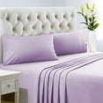 thumbnail image 1 of 700 Thread Count 100% Egyptian Cotton 4-Piece Bed Sheet Set (1 Flat, 1 Fitted Sheet, 2 Pillow Covers) 15 Inches Deep Pocket Size Solid Pattern, 1 of 5