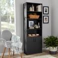 thumbnail image 4 of Mainstays Traditional 5 Shelf Bookcase with Doors, 4 of 8