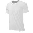 thumbnail image 1 of Birdeem Shirts for Men Mens Summer Solid Color Casual Loose Short Sleeved Round Neck T-Shirt, 1 of 9