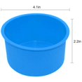 thumbnail image 1 of Silicone Mini Cake Molds 4 Inch Round Baking Pan Non-Stick Silicone Baking Mold Bakeware Pan Reusable Blue, Set of 12, 1 of 7
