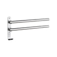 thumbnail image 1 of Swivel Out Towel Racks with Hooks 2-Bars Foldable Arms Bath Towel Hanger Wall Mount Towel, 1 of 8