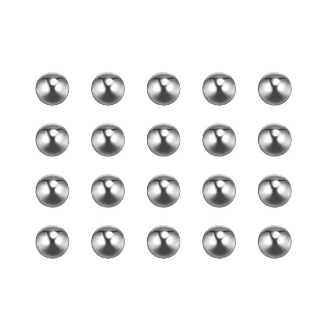 Unique Bargains Billes de Roulement en Acier Inoxydable 201 de 7 mm G200 de Précision, Lot de 25