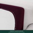 thumbnail image 4 of CHUN YI 1 Piece Cushion Cover Spandex Stretch Textured Grid Box Cushion Seat Slipcover, 4 of 6