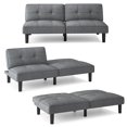 thumbnail image 1 of Giantex Canapé-Lit Futon Pliant Convertible, Canapé-Lit Moderne en Lin Rembourré avec Dossier Réglable 6 Positions, Canapé Inclinable pour Chambre d'Amis, 1 of 8
