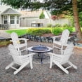 thumbnail image 3 of Costway Chaise Adirondack de Patio Résistante aux Intempéries pour Jardin et Terrasse avec Porte-Gobelet Blanc, 3 of 6
