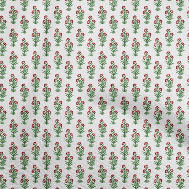 oneOone Polyester Lycra Green Fabric Asian Block Sewing Craft Projects Fabric Prints By Yard 56 Inch Wide