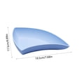 thumbnail image 3 of Tyidzon Bent Shape Plates Impregnable Dinner Plates Dishwasher Microwave Safe Plastic Plates Reusable Lightweight Plates For Kitchen Or Camping 7.1x7.5 Inches, 3 of 6