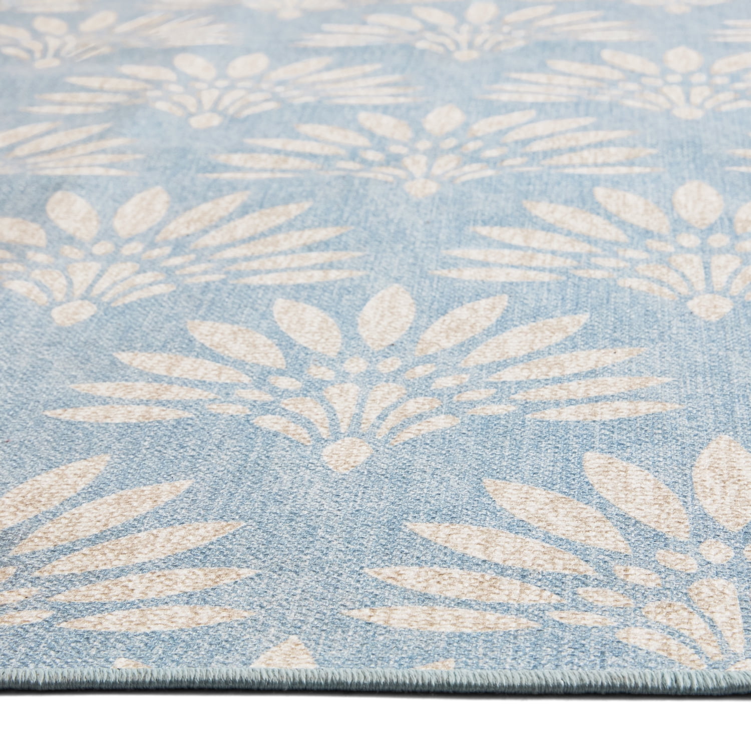 Tapis extérieur Palmier éventail bleu 213 cm x 305 cm Better Homes & Gardens