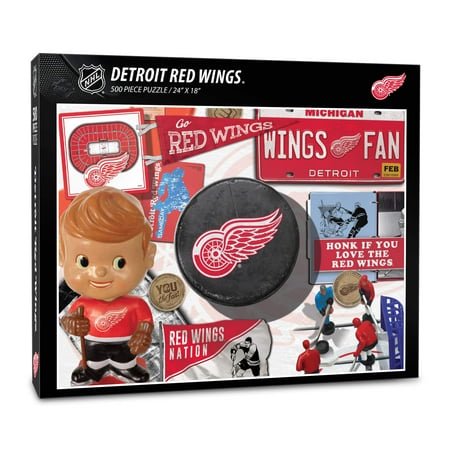 YouTheFan NHL Detroit Red Wings Retro Series Puzzle - 500 Pieces