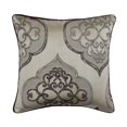thumbnail image 1 of The HomeCentric Pillow Case With Zipper, Grey Pack of 2, 24x24 inch (60x60 cm) Euro Shams, Jacquard Damask Throw Pillows For Couch, Damask Pattern Contemporary Style Easter - Grey Damask Galore, 1 of 3