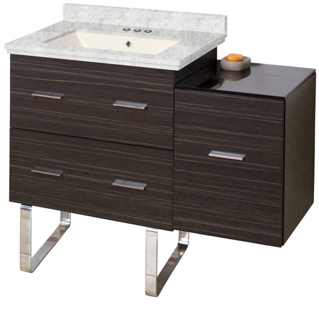 Imaginations Américaines 37.75 pouces W Vanity Set Gris
