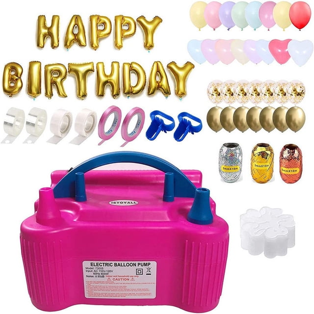 Pompe à Ballon, Ensemble de 120 Pcs de Pompes Électriques à Ballon, Pompe Gonfleuse à Ballon