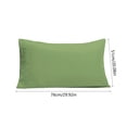 thumbnail image 3 of Fridja Queen Size Pillow Cases Set of 2, Brushed Microfiber Pillowcases with Envelope Closure, Solid Color Super Soft Breathable Shrinkage and Fade Resistants Pillowcase (Army Green, 20x36 Inch), 3 of 6
