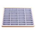 thumbnail image 2 of keepw Wood Velvet Jewelry Organizer Display Case Box Tray for Necklaces Frost Velvet 1Set, 2 of 6