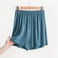 thumbnail image 2 of Timegard Womens Lounge Shorts Elastic Waist Solid Color Comfy Summer Casual Workout Half Trousers, 2 of 6