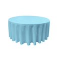 thumbnail image 1 of LA Linen TCpop132R-TurquoiseLgtP40 Nappe en Popeline Polyester Turquoise Clair - 132 Po Ronde, 1 of 1