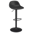 thumbnail image 1 of Bouclair Tabouret de Bar Réglable Noir en Similicuir et Métal, 1 of 10
