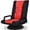 Red, variant on Gymax Gaming Floor Chair Folding Lazy Sofa 6-Position Adjustable Swivel w/Armrest Blue