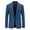 Blue, variant on Amzcrzy Blazer for Men Solid Color Long Sleeve Suit Jacket for Men Casual Lapel Suit Blazers Business Formal Dress Jackets for Men with Pockets 2XL