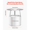 thumbnail image 4 of VEVOR Fire Pit Heat Deflector for Solo Stove Yukon 25 in Bonfire Stainless Steel, 4 of 9