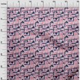 thumbnail image 2 of oneOone Polyester Lycra Fabric Square & Triangle Geometric Printed Fabric 1 Yard 56 Inch Wide, 2 of 4