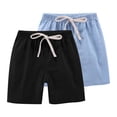 thumbnail image 1 of RXIRUCGD 2025 Summer Clothes for Kids 2PC Children's Summer Solid Casual Sports Shorts With Drawstring For Kids, 1 of 8