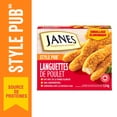 thumbnail image 2 of Languettes de poulet de style pub Janes® dans un emballage économique, 1,5 kg, escalopes de poulet panées et congelées. Contient : Viande blanche. 1.5 kg, 2 of 10