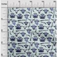 thumbnail image 2 of oneOone Rayon Light Blue Fabric Cowboy Fabric For Sewing Printed Craft Fabric By The Yard 56 Inch Wide, 2 of 5