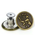 thumbnail image 2 of Lefu 10 PCS Metal Jeans Buttons 17mm Replacement No-Sew Screw Button Repair Kit DIY, 2 of 9