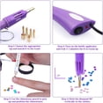 thumbnail image 4 of JUNWELLHotfix Applicator with Rhinestones  Hot Fix Rhinestone Applicator Tool Kit with 4028Pcs Rhinestones  7 Different Sizes Tips  Rhinestone Picker Pens and Brush for Cloth Bedazzler Cr, 4 of 5