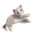 thumbnail image 1 of Simulate Cat Stuffed Animal - Soft Cuddly Kitten Plush Toy -By Tigerbear Toy - Grey 17.7 Inches, 1 of 4