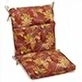 thumbnail image 3 of 18-inch by 38-inch Spun Polyester Patterned Outdoor Squared Chair Cushion, Passion Ruby, 3 of 4