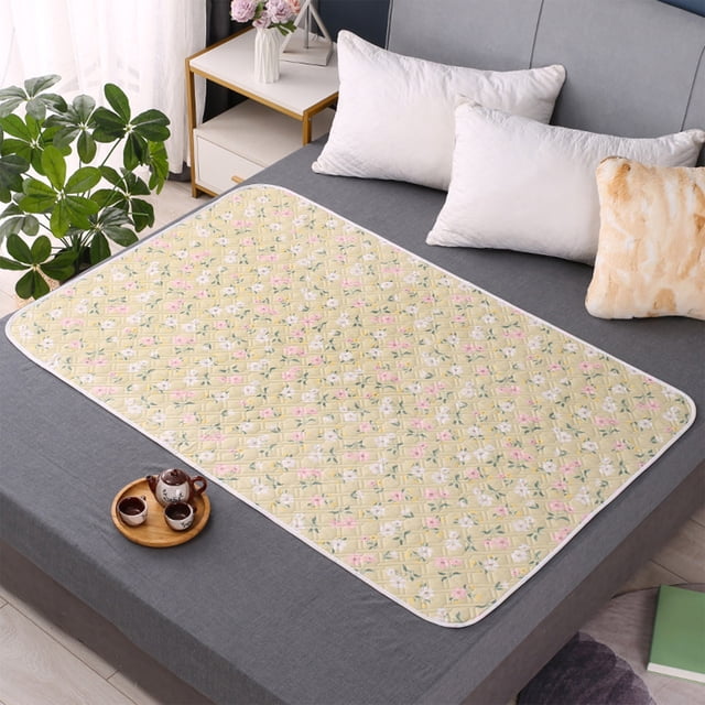 LSLJS Waterproof and Washable Bed Pads for Adults 59x39" Reusable Incontinence Bed Pads for Women, Elderly & Pet, Nursing Pads Incontinence Protection and Menstrual Use