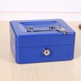 thumbnail image 4 of ZheElen Lightweight Portable Metal Money Box - Cash Safe And Organized Easy To Money Box With Double Layer blue 1Set, 4 of 6