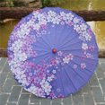 thumbnail image 4 of pitrice Silk Cloth Umbrella Traditional Chinese Style Oil Paper Female Classical Dance Decorative Parasol Costume Photography Props Type 7, 4 of 7