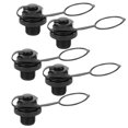 thumbnail image 2 of Air Valve, Air Valve Replacement  Air Valve, Universal 5Pcs/Set Rubber Dinghy Canoe For Inflatable Boat Kayak Black, 2 of 8