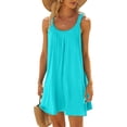 thumbnail image 1 of Mefallenssiah Robe de Plage pour Femme Paréo de Bikini Tenue de Plage Décontractée Vacances Courte Robes d'Été, 1 of 5